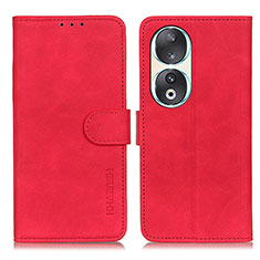 Coque Portefeuille Livre Cuir Etui Clapet K03Z pour Huawei Honor 90 5G Rouge