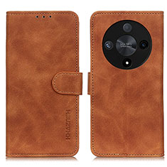 Coque Portefeuille Livre Cuir Etui Clapet K03Z pour Huawei Honor X9b 5G Marron