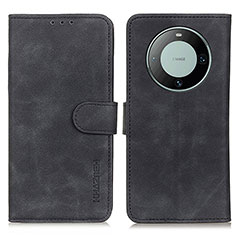 Coque Portefeuille Livre Cuir Etui Clapet K03Z pour Huawei Mate 60 Noir