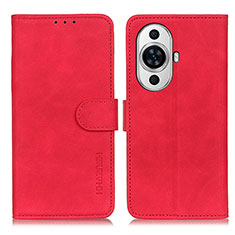 Coque Portefeuille Livre Cuir Etui Clapet K03Z pour Huawei Nova 11 Pro Rouge