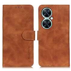 Coque Portefeuille Livre Cuir Etui Clapet K03Z pour Huawei Nova 11i Marron