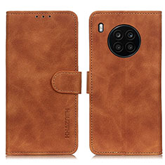 Coque Portefeuille Livre Cuir Etui Clapet K03Z pour Huawei Nova 8i Marron