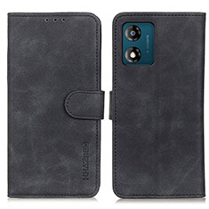 Coque Portefeuille Livre Cuir Etui Clapet K03Z pour Motorola Moto E13 Noir