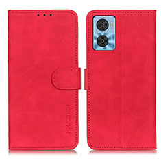 Coque Portefeuille Livre Cuir Etui Clapet K03Z pour Motorola Moto E22i Rouge