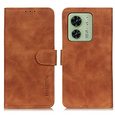 Coque Portefeuille Livre Cuir Etui Clapet K03Z pour Motorola Moto Edge (2023) 5G Marron