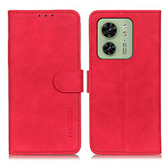 Coque Portefeuille Livre Cuir Etui Clapet K03Z pour Motorola Moto Edge (2023) 5G Rouge