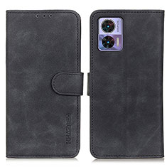 Coque Portefeuille Livre Cuir Etui Clapet K03Z pour Motorola Moto Edge 30 Lite 5G Noir