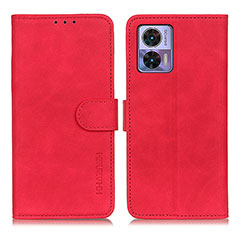 Coque Portefeuille Livre Cuir Etui Clapet K03Z pour Motorola Moto Edge 30 Lite 5G Rouge