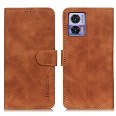 Coque Portefeuille Livre Cuir Etui Clapet K03Z pour Motorola Moto Edge 30 Neo 5G Marron