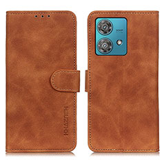 Coque Portefeuille Livre Cuir Etui Clapet K03Z pour Motorola Moto Edge 40 Neo 5G Marron