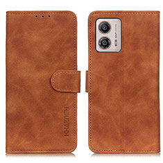 Coque Portefeuille Livre Cuir Etui Clapet K03Z pour Motorola Moto G53y 5G Marron