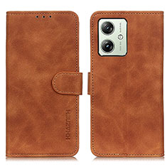 Coque Portefeuille Livre Cuir Etui Clapet K03Z pour Motorola Moto G54 5G Marron