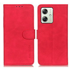 Coque Portefeuille Livre Cuir Etui Clapet K03Z pour Motorola Moto G54 5G Rouge