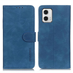 Coque Portefeuille Livre Cuir Etui Clapet K03Z pour Motorola Moto G73 5G Bleu