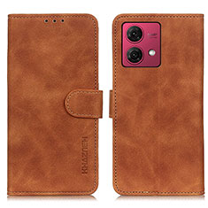 Coque Portefeuille Livre Cuir Etui Clapet K03Z pour Motorola Moto G84 5G Marron