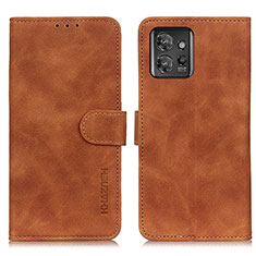 Coque Portefeuille Livre Cuir Etui Clapet K03Z pour Motorola ThinkPhone 5G Marron