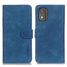 Coque Portefeuille Livre Cuir Etui Clapet K03Z pour Nokia C02 Bleu