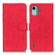 Coque Portefeuille Livre Cuir Etui Clapet K03Z pour Nokia C12 Plus Rouge