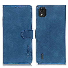 Coque Portefeuille Livre Cuir Etui Clapet K03Z pour Nokia C2 2nd Edition Bleu