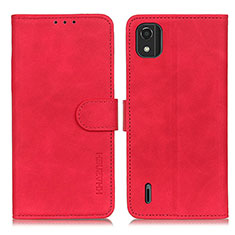 Coque Portefeuille Livre Cuir Etui Clapet K03Z pour Nokia C2 2nd Edition Rouge