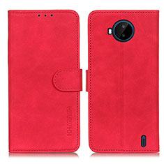 Coque Portefeuille Livre Cuir Etui Clapet K03Z pour Nokia C20 Plus Rouge