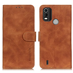 Coque Portefeuille Livre Cuir Etui Clapet K03Z pour Nokia C21 Plus Marron