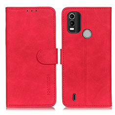 Coque Portefeuille Livre Cuir Etui Clapet K03Z pour Nokia C21 Plus Rouge