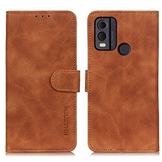 Coque Portefeuille Livre Cuir Etui Clapet K03Z pour Nokia C22 Marron