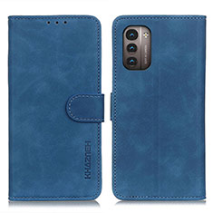 Coque Portefeuille Livre Cuir Etui Clapet K03Z pour Nokia G21 Bleu