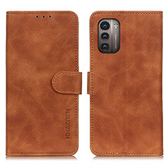 Coque Portefeuille Livre Cuir Etui Clapet K03Z pour Nokia G21 Marron