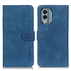 Coque Portefeuille Livre Cuir Etui Clapet K03Z pour Nokia X30 5G Bleu