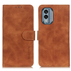 Coque Portefeuille Livre Cuir Etui Clapet K03Z pour Nokia X30 5G Marron