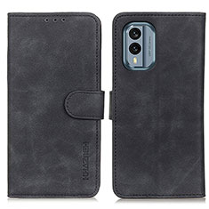 Coque Portefeuille Livre Cuir Etui Clapet K03Z pour Nokia X30 5G Noir