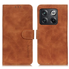 Coque Portefeuille Livre Cuir Etui Clapet K03Z pour OnePlus 10T 5G Marron