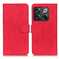 Coque Portefeuille Livre Cuir Etui Clapet K03Z pour OnePlus 10T 5G Rouge