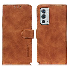 Coque Portefeuille Livre Cuir Etui Clapet K03Z pour OnePlus 9RT 5G Marron