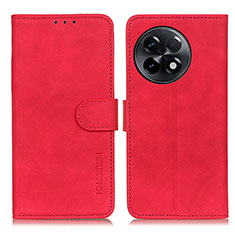 Coque Portefeuille Livre Cuir Etui Clapet K03Z pour OnePlus Ace 2 5G Rouge