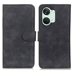 Coque Portefeuille Livre Cuir Etui Clapet K03Z pour OnePlus Ace 2V 5G Noir