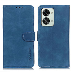 Coque Portefeuille Livre Cuir Etui Clapet K03Z pour OnePlus Nord 2T 5G Bleu