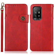 Coque Portefeuille Livre Cuir Etui Clapet K03Z pour Oppo A94 5G Rouge