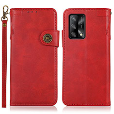 Coque Portefeuille Livre Cuir Etui Clapet K03Z pour Oppo A95 4G Rouge