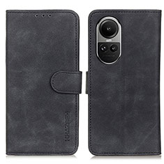 Coque Portefeuille Livre Cuir Etui Clapet K03Z pour Oppo Reno10 Pro 5G Noir