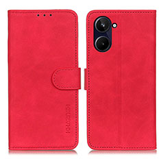 Coque Portefeuille Livre Cuir Etui Clapet K03Z pour Realme 10 4G Rouge