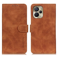 Coque Portefeuille Livre Cuir Etui Clapet K03Z pour Realme 10 5G Marron