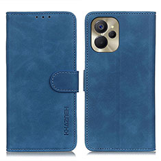 Coque Portefeuille Livre Cuir Etui Clapet K03Z pour Realme 10T 5G Bleu