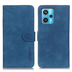 Coque Portefeuille Livre Cuir Etui Clapet K03Z pour Realme 9 4G Bleu