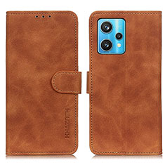 Coque Portefeuille Livre Cuir Etui Clapet K03Z pour Realme 9 4G Marron