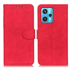 Coque Portefeuille Livre Cuir Etui Clapet K03Z pour Realme 9 4G Rouge