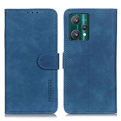 Coque Portefeuille Livre Cuir Etui Clapet K03Z pour Realme 9 5G Bleu