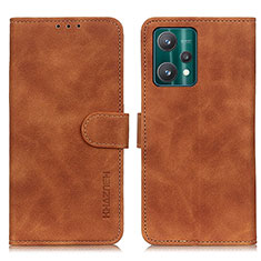 Coque Portefeuille Livre Cuir Etui Clapet K03Z pour Realme 9 Pro 5G Marron